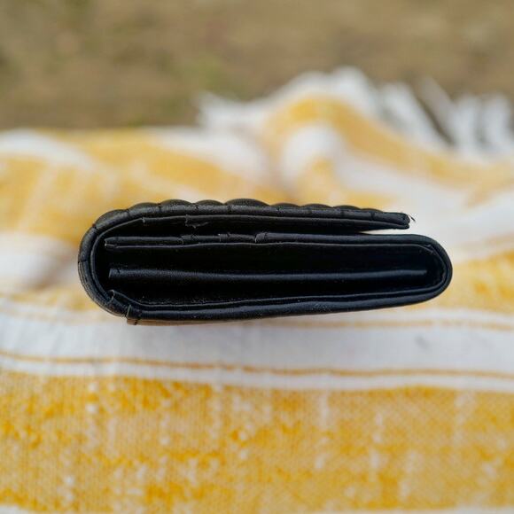 Ted Baker Black Quilted Bow Wallet - Picture 6 of 14